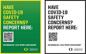 Report COVID-19 safety concerns signs