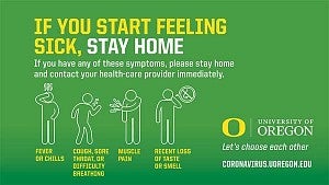 If you start feeling sick, stay home.