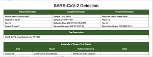 Access results portal screenshot